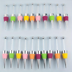 Reusable Aluminum Wine Stopper with Beads for Bottle Sealing