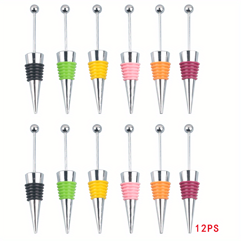 Reusable Aluminum Wine Stopper with Beads for Bottle Sealing