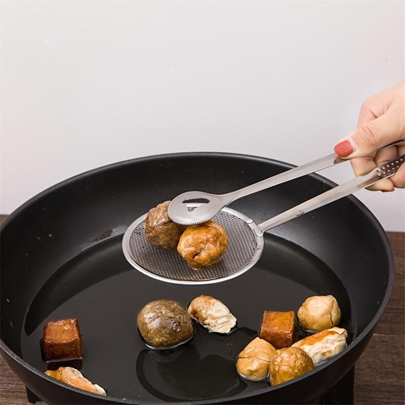 1pc Food Drain Clip Leak Clip Multifunctional Frying Clip