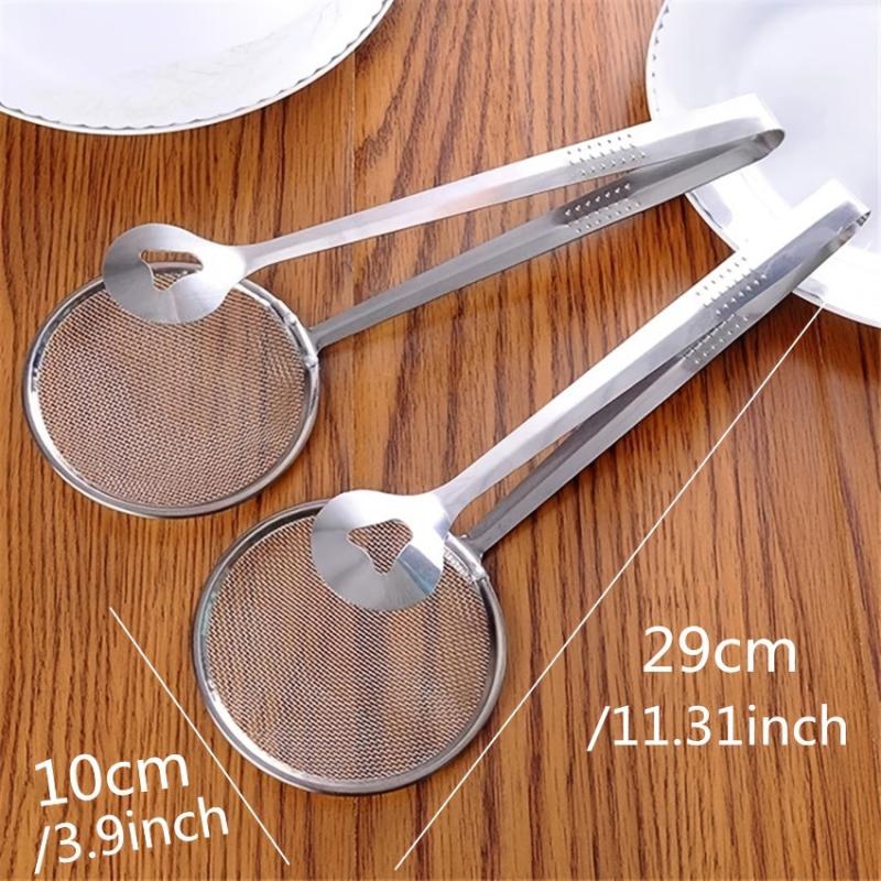 1pc Food Drain Clip Leak Clip Multifunctional Frying Clip