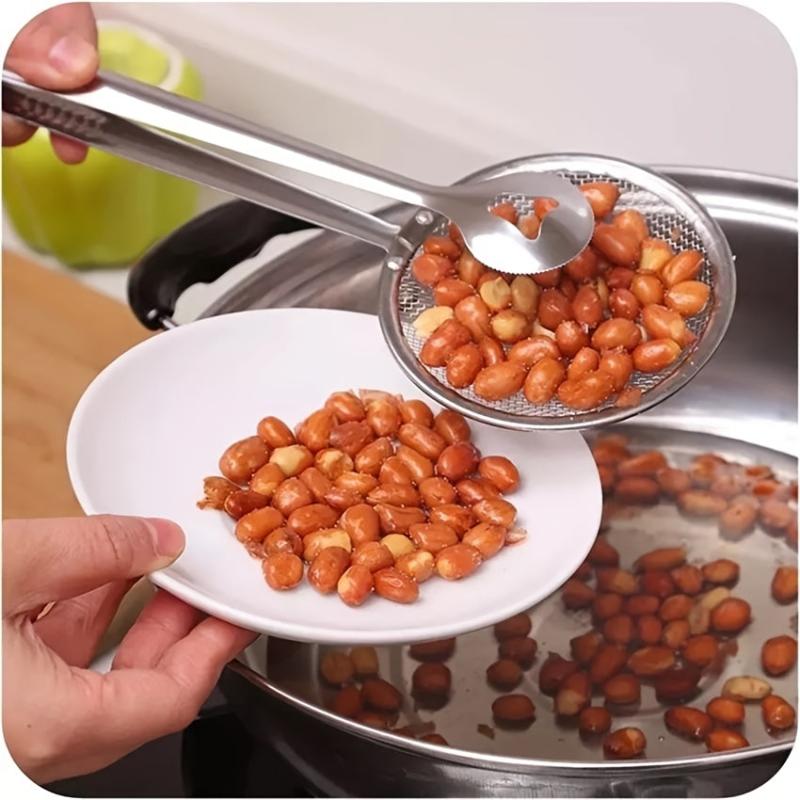 1pc Food Drain Clip Leak Clip Multifunctional Frying Clip