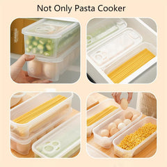 Small Microwave Pasta Cooker With Strainer & Lid