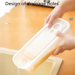 Small Microwave Pasta Cooker With Strainer & Lid