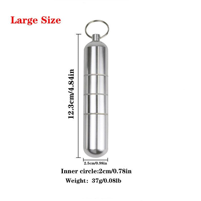 Aluminum Cigarette Box Waterproof Toothpick Holder Keychain