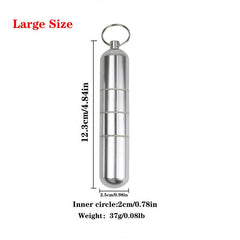 Aluminum Cigarette Box Waterproof Toothpick Holder Keychain