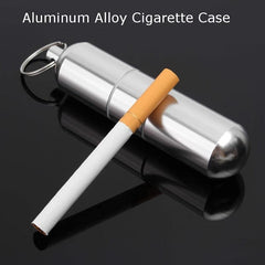 Aluminum Cigarette Box Waterproof Toothpick Holder Keychain