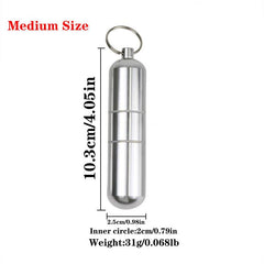 Aluminum Cigarette Box Waterproof Toothpick Holder Keychain