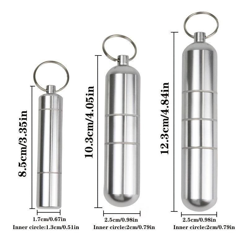 Aluminum Cigarette Box Waterproof Toothpick Holder Keychain