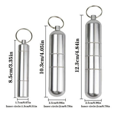 Aluminum Cigarette Box Waterproof Toothpick Holder Keychain
