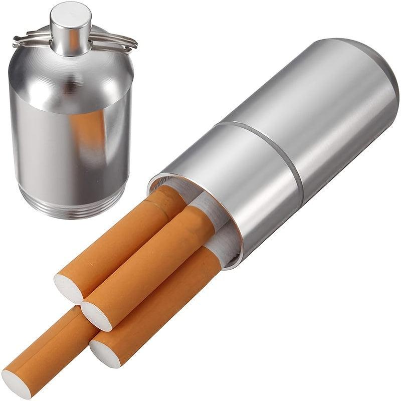 Aluminum Cigarette Box Waterproof Toothpick Holder Keychain