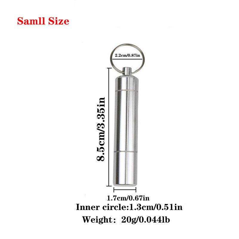 Aluminum Cigarette Box Waterproof Toothpick Holder Keychain
