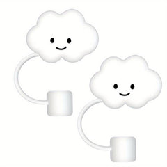 Cloud Straw Covers Silicone Reusable Drinking Straw Toppers