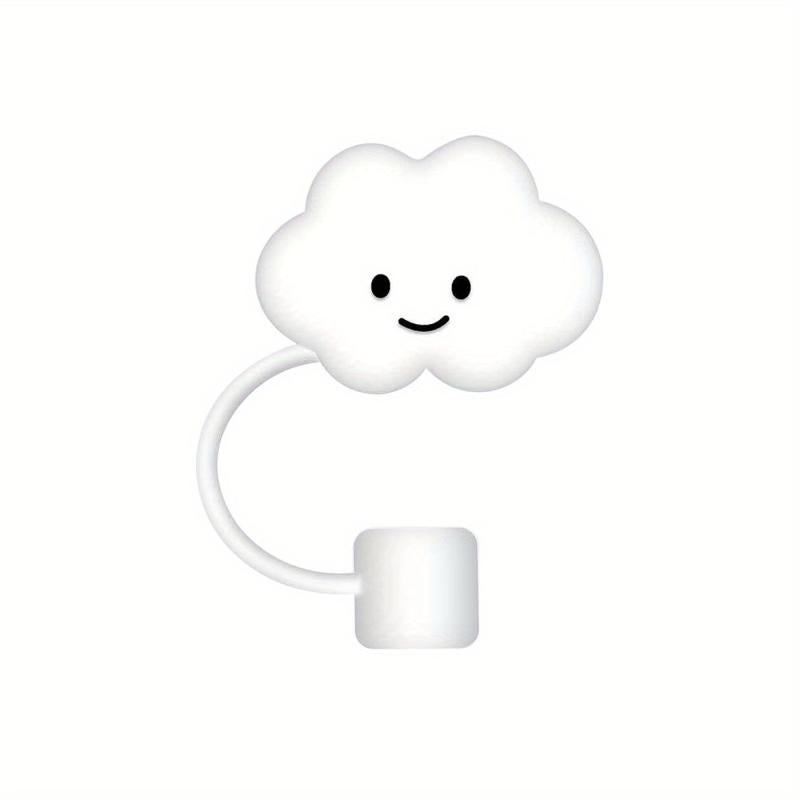 Cloud Straw Covers Silicone Reusable Drinking Straw Toppers