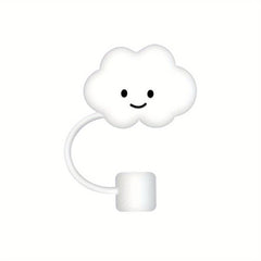 Cloud Straw Covers Silicone Reusable Drinking Straw Toppers