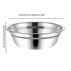 304 Stainless Steel Mixing Bowl Kitchen Basin Noodle Soup Household Utensil