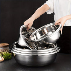 304 Stainless Steel Mixing Bowl Kitchen Basin Noodle Soup Household Utensil