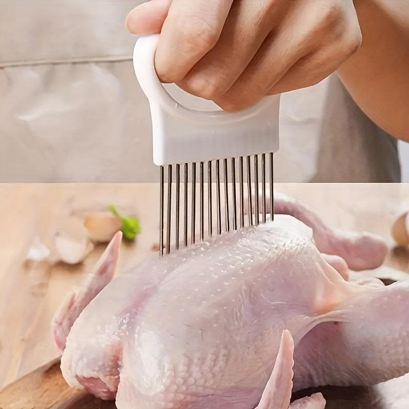 Stainless Steel Onion Slicer Cutter - Onion Holder for Slicing - Lemon Slicer
