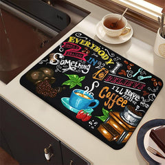 Absorbent Dish Drying Pad Soft Diatom Mud Drain Mat
