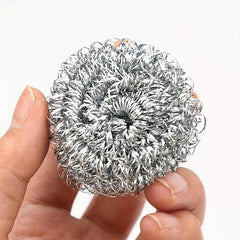 6pc Steel Wool Scrubbers for Kitchen Cleaning - Ideal for Pots Pans Dishes Sink