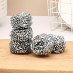 6pc Steel Wool Scrubbers for Kitchen Cleaning - Ideal for Pots Pans Dishes Sink