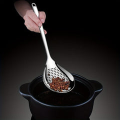 Stainless Steel Noodle Dumpling Scoop Hot Pot Perforated Strainer Filtr