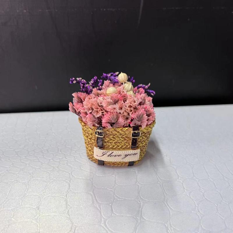 3pcs Flower Basket Fridge Magnets Kitchen Decor Adhesive Refrigerator Stickers