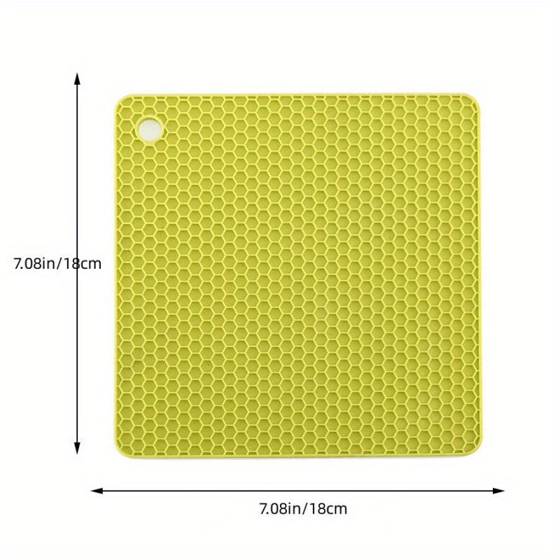 4pcs Silicone Potholder & Trivet Set Heat Resistant Anti-Scalding Mat