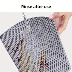 4pcs Silicone Potholder & Trivet Set Heat Resistant Anti-Scalding Mat