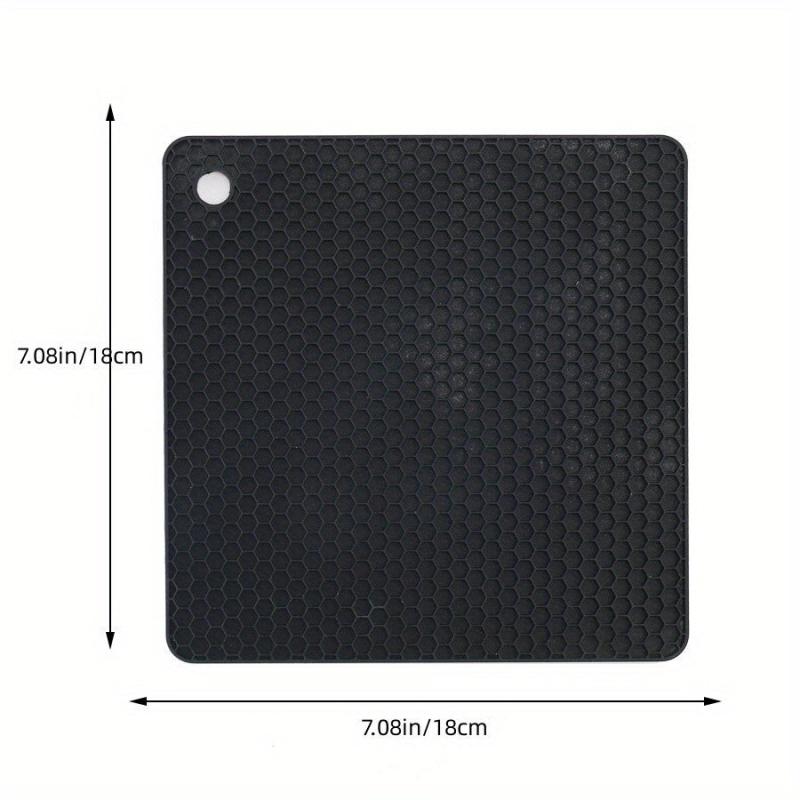 4pcs Silicone Potholder & Trivet Set Heat Resistant Anti-Scalding Mat