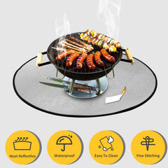 1pc Large BBQ Insulated Mat Fireproof Waterproof Heat Insulation Mat