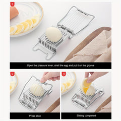 Stainless Steel Egg Slicer for Perfect Slicing