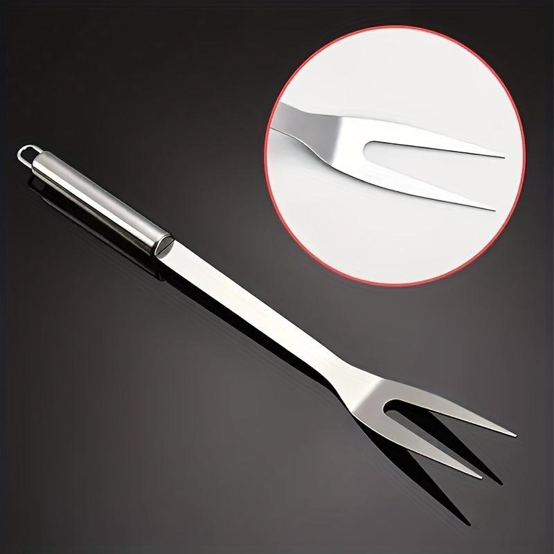 Stainless Steel BBQ Meat Fork for Outdoor Picnic Camping