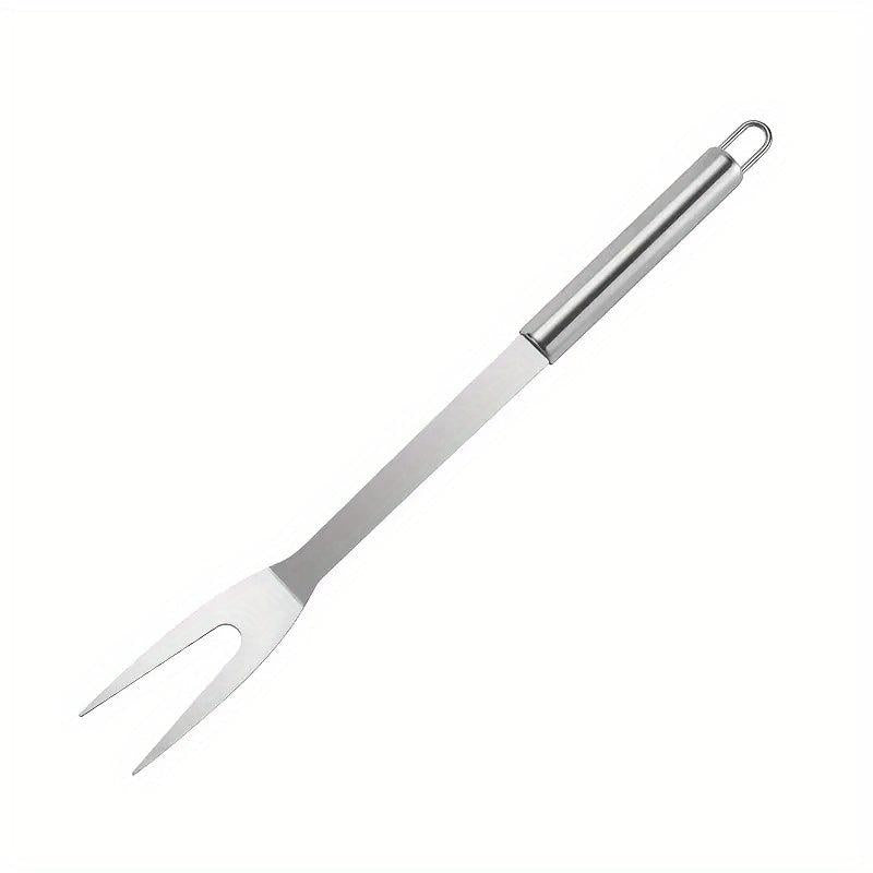 Stainless Steel BBQ Meat Fork for Outdoor Picnic Camping