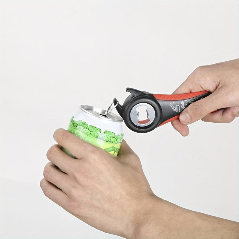 Multi-Functional Personalized Jar Opener for Kitchen Cans Bottles Wine Beer