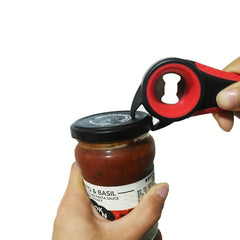 Multi-Functional Personalized Jar Opener for Kitchen Cans Bottles Wine Beer