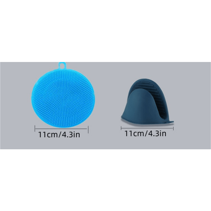 2pcs Silicone Oven Mitt Cooking Pinch Kitchen Oven Mitt Waterproof Heat Resistan