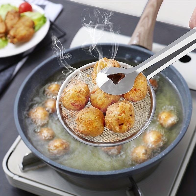 Filter Spoon Stainless Steel Mesh Spoon Colander Clip
