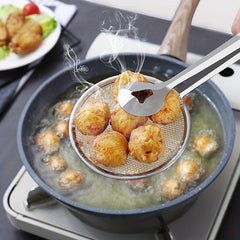 Filter Spoon Stainless Steel Mesh Spoon Colander Clip