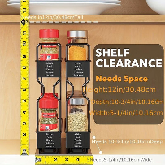 Pull Out Spice Rack Kitchen Organization Under Sink Organizer