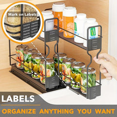 Pull Out Spice Rack Kitchen Organization Under Sink Organizer