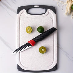 3pcs Plastic Cutting Board Set with Juice Groove & Easy Grip Handle