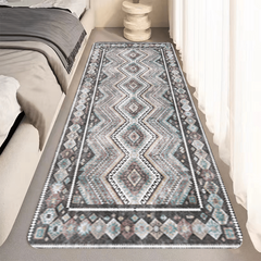 Geometric Pattern Kitchen Rugs Boho Absorbent Non Slip Cushioned Stain Resistant