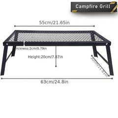 Portable Campfire Grill BBQ Rack 63 55 Charcoal Grill Outdoor Cooking