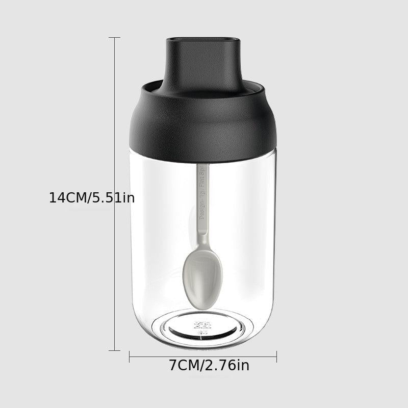 Glass Seasoning Jar Salt Pepper Container Storage