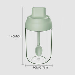 Glass Seasoning Jar Salt Pepper Container Storage