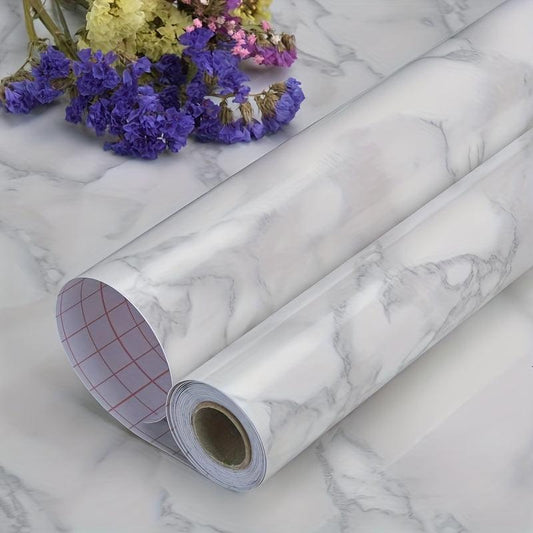 Marble Peel & Stick Wallpaper for Kitchen Waterproof Paper