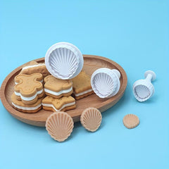 4pcs Ocean Animals Cookie Cutters Marine Life Fondant Mold Baking Tools