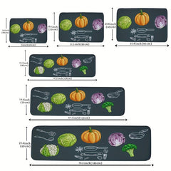 Waterproof Non Slip Kitchen Rug Set Runner Rug Eco Friendly Durable Soft Absorbe