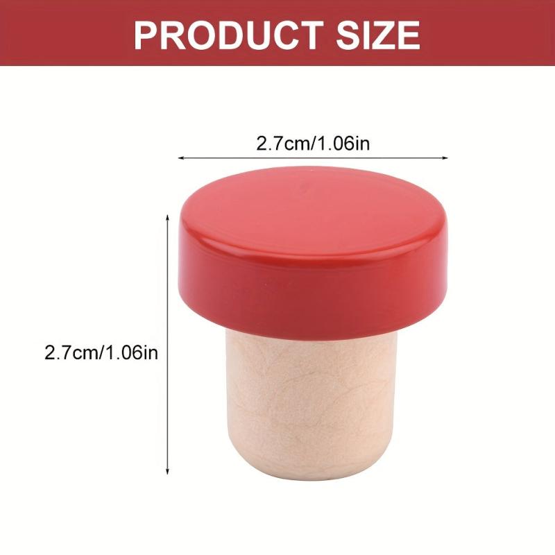 25pcs Reusable Wine Bottle Stopper Cork Craft Beverage Preservation Plug