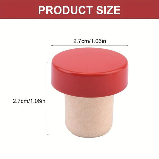 25pcs Reusable Wine Bottle Stopper Cork Craft Beverage Preservation Plug
